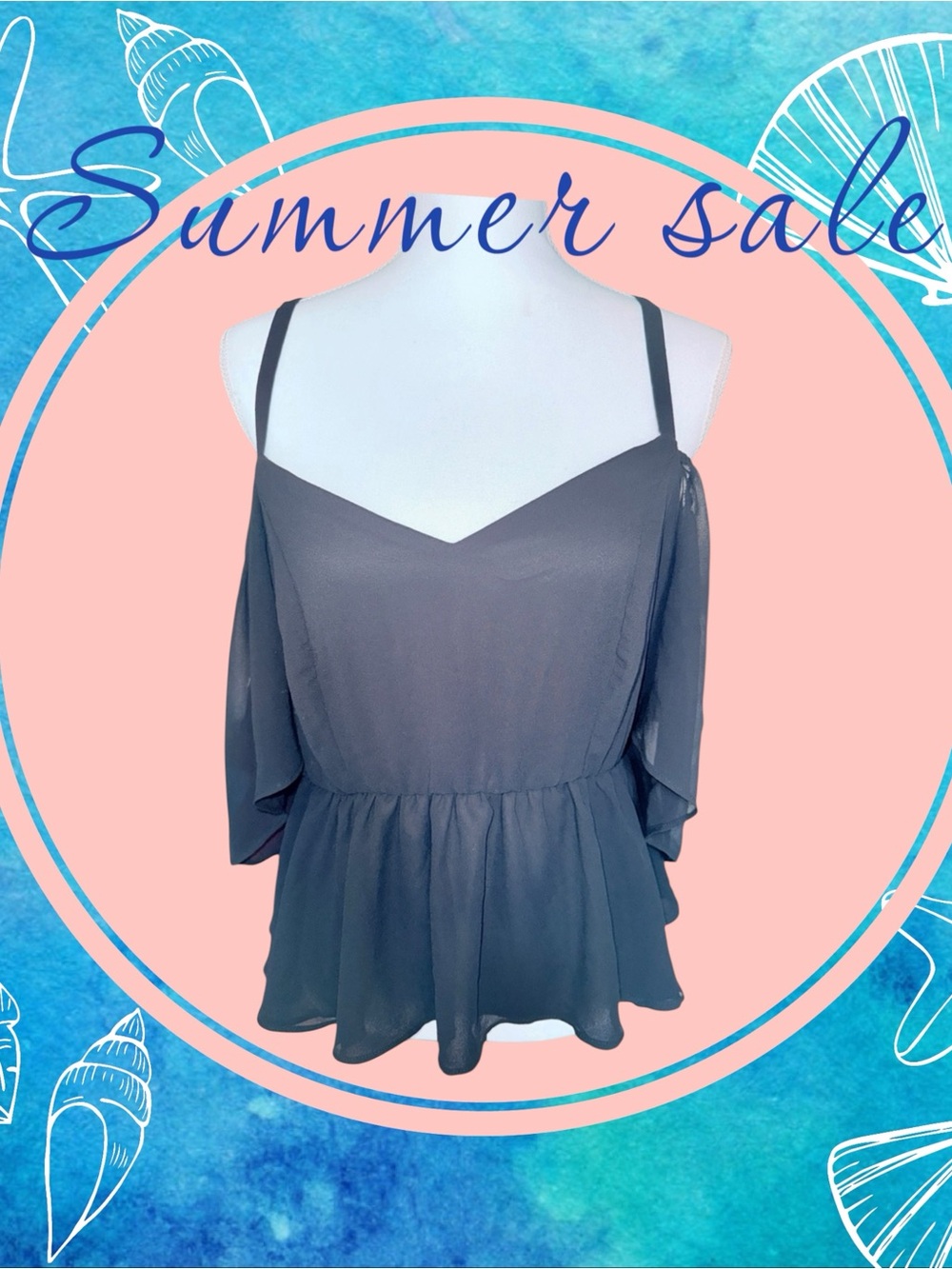 torrid Sheer Black Women's Cold Shoulder Blouse